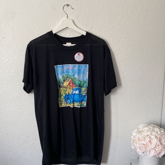 Patriotic Short Sleeve Screen T Shirt - Picture 2 of 4